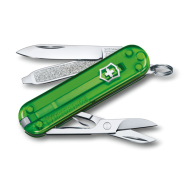 Logo trade promotional merchandise picture of: Pocket knife Classic SD transparent Victorinox