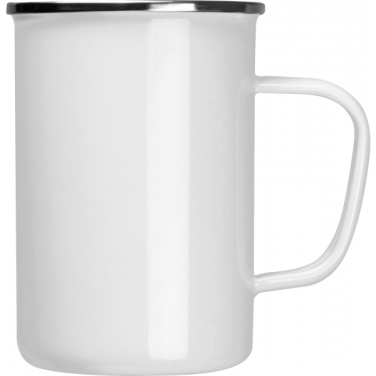 Logo trade corporate gifts picture of: Enamel cup Adelaine