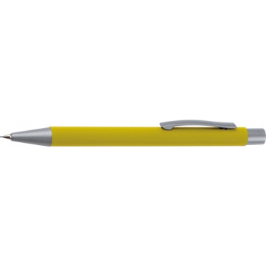 Logo trade promotional giveaways image of: Mechanical pencil soft touch ANCONA