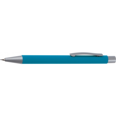 Logo trade promotional giveaways picture of: Mechanical pencil soft touch ANCONA