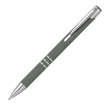 Logo trade promotional items image of: Semi gel pen soft touch DUNMORE