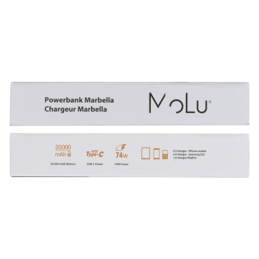 Logo trade promotional giveaways image of: Power bank 20 000 mAh MARABELLA MoLu