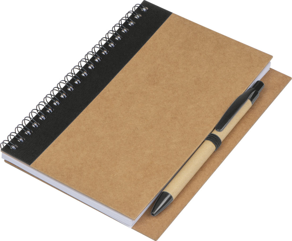 Logo trade promotional merchandise photo of: Spiral notebook Ravenna