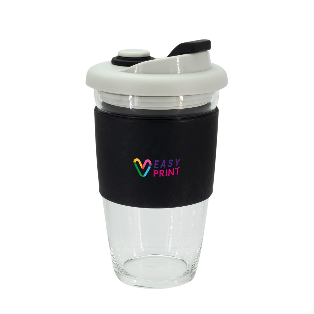 Logotrade promotional gift picture of: Glass coffee cup 424 ml