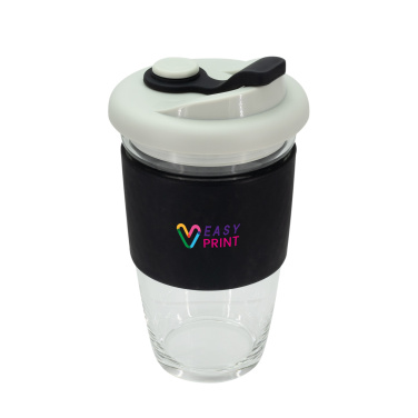 Logotrade promotional product picture of: Glass coffee cup 424 ml