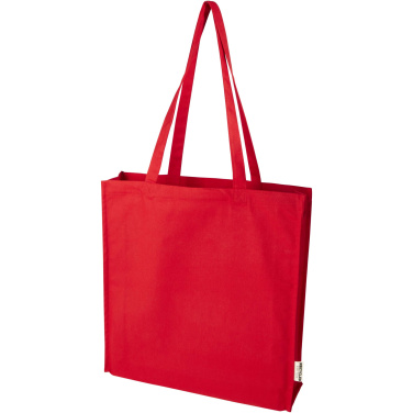 Logotrade promotional giveaway image of: Florida 270 g/m² GRS recycled gusset tote bag 14L