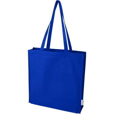 Logotrade promotional item image of: Florida 270 g/m² GRS recycled gusset tote bag 14L