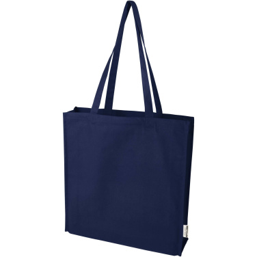 Logotrade advertising product picture of: Florida 270 g/m² GRS recycled gusset tote bag 14L