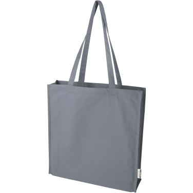 Logo trade promotional merchandise photo of: Florida 270 g/m² GRS recycled gusset tote bag 14L