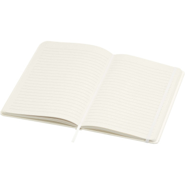 Logo trade advertising products picture of: Bass A5 recycled hard cover notebook with lined pages