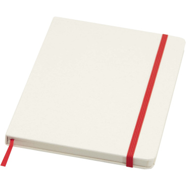 Logo trade promotional items image of: Bass A5 recycled hard cover notebook with lined pages