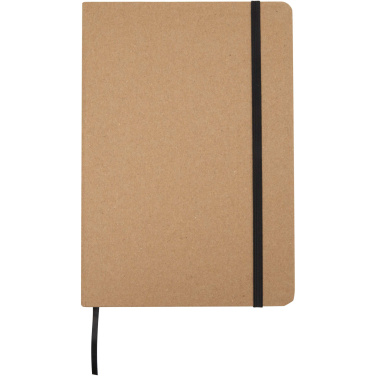 Logo trade advertising product photo of: Holm A5 stone paper hard cover notebook with lined pages