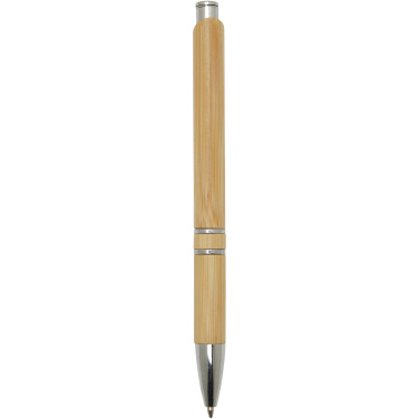 Logotrade advertising product image of: Wicker bamboo ballpoint pen