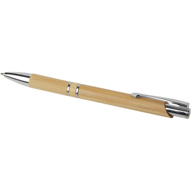 Logo trade advertising product photo of: Wicker bamboo ballpoint pen