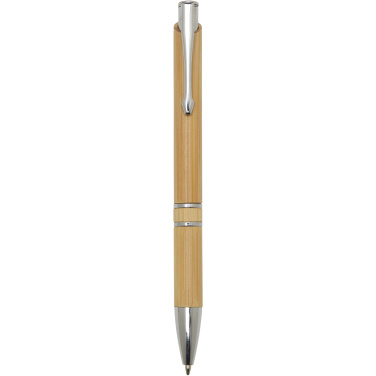 Logotrade corporate gift picture of: Wicker bamboo ballpoint pen