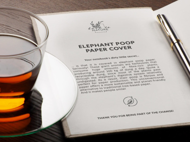 Logo trade promotional products picture of: Recycled Elephant Poo Notebook 209734400