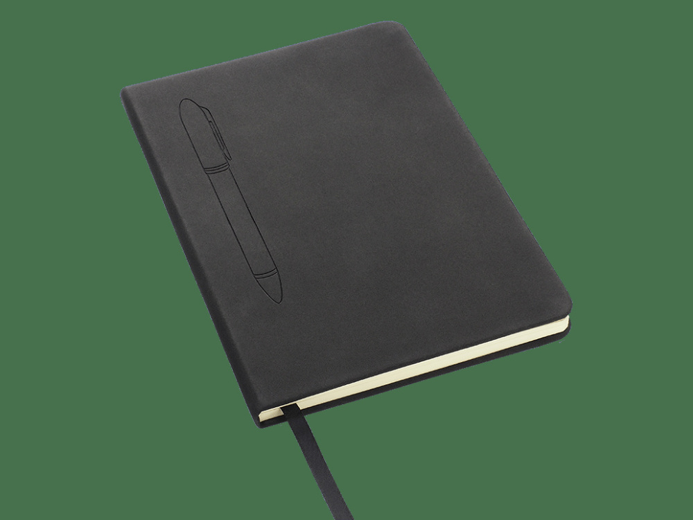 Logotrade promotional merchandise picture of: Magnetic notebook with a pen 124715100