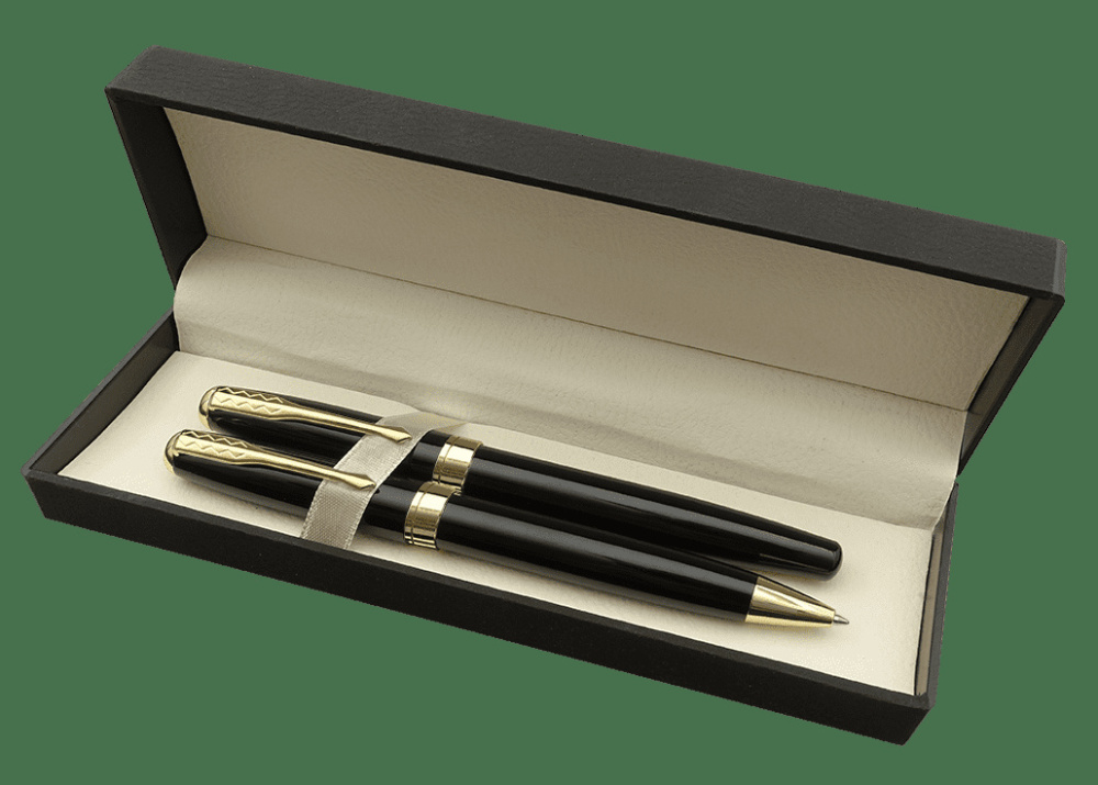 Logo trade business gifts image of: WINDSOR pen set 98003600