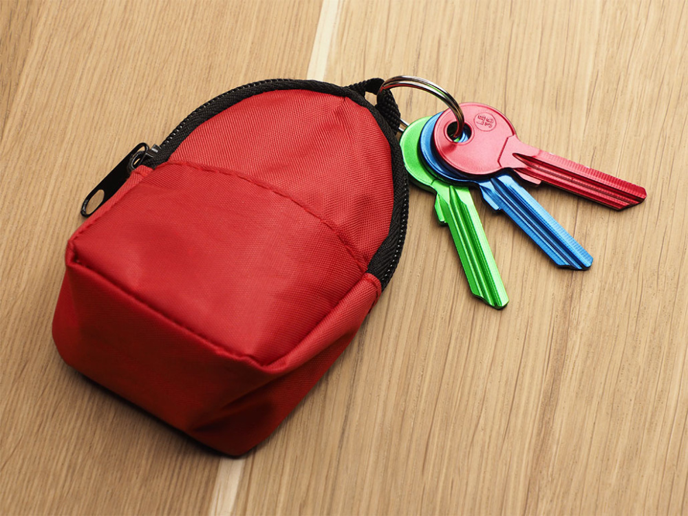 Logo trade promotional items image of: Keychain - Backpack 143412000