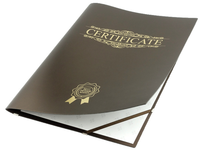 Logo trade promotional giveaways picture of: Certificate cover 152094