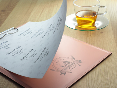 Logo trade business gift photo of: Clipboard menu 1027094