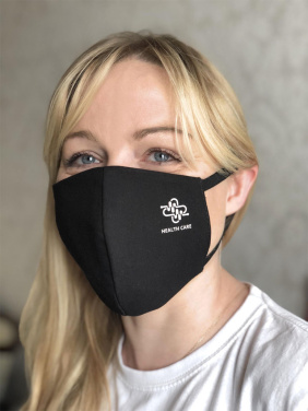 Logo trade business gifts image of: VENUS PRO cotton face mask with a pocket an HEPA filter 1378165