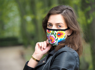 Logotrade promotional gift picture of: MARS PRO cotton mask (size M) with pocket and HEPA filter 1380165