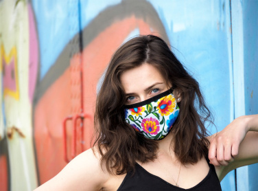 Logotrade promotional products photo of: MARS PRO cotton mask (size M) with pocket and HEPA filter 1380165