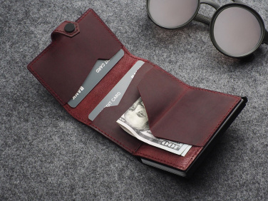 Logo trade promotional gifts picture of: RFID wallet - Hunter Leather 2109284