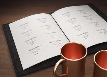 Logo trade business gift photo of: Menu cover Ambiente 1643246