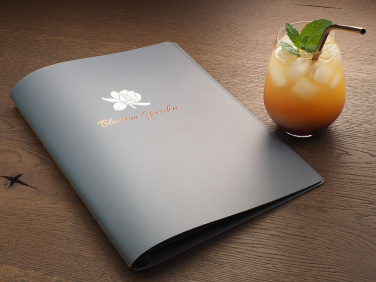 Logo trade corporate gifts image of: Menu cover 1596094