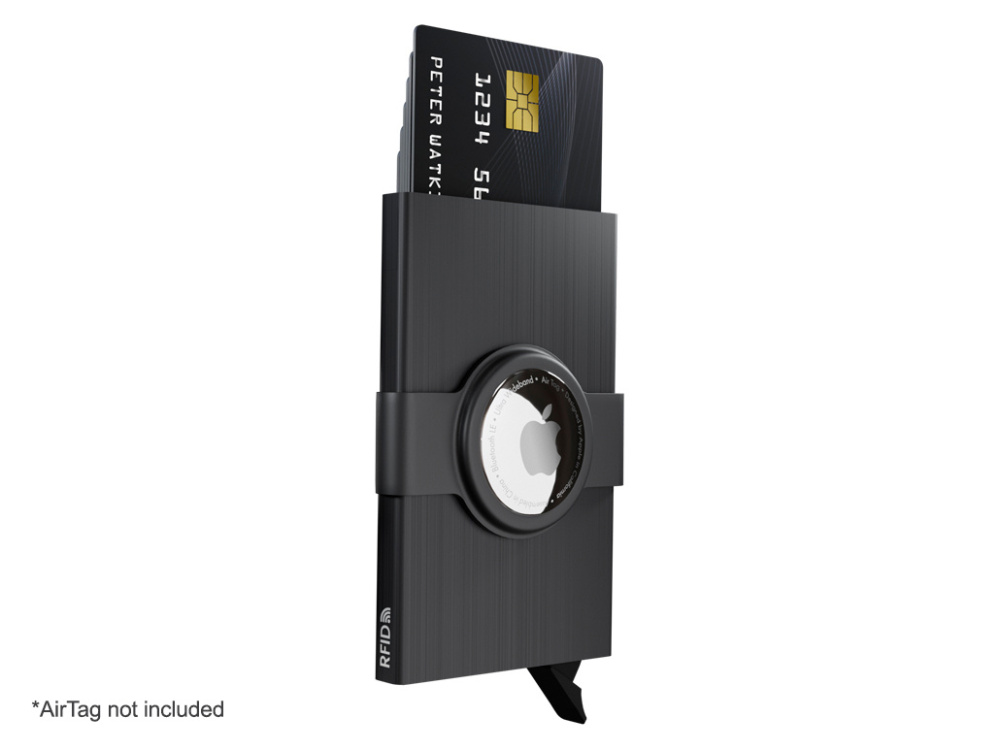Logotrade business gift image of: RFID credit card case with holder for AirTag 2163155