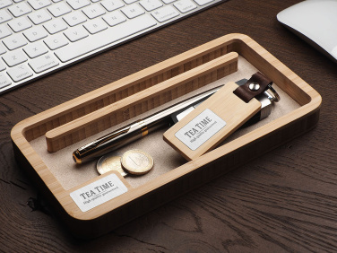 Logo trade promotional items picture of: Wooden desk organiser 1818292