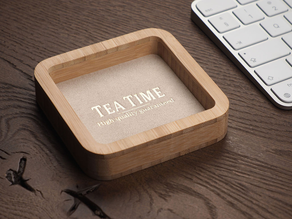 Logo trade promotional merchandise picture of: Wooden desk organiser 1849292