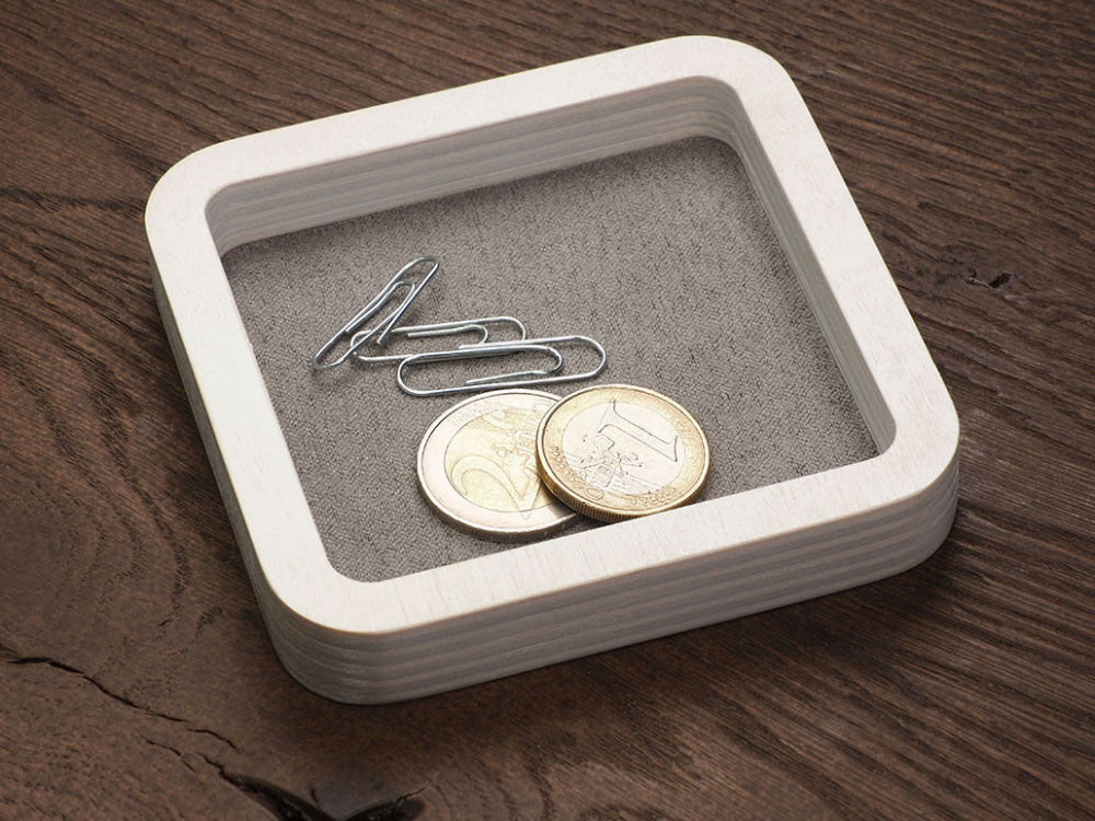 Logo trade promotional gift photo of: Wooden desk organiser 1849121