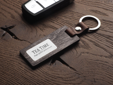 Logotrade promotional item picture of: Wooden keyring 1853121