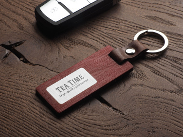 Logotrade advertising products photo of: Wooden keyring 1853121