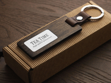 Logotrade promotional giveaway picture of: Wooden keyring 1853121