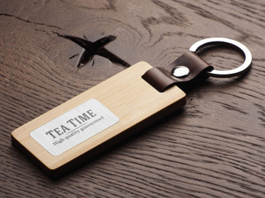 Logo trade corporate gift photo of: Wooden keyring 1853292