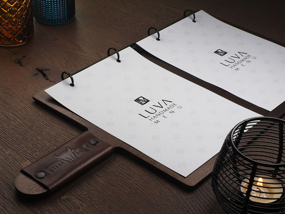 Logo trade promotional items image of: Menu cover 1864121