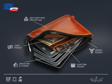 Logo trade promotional giveaway photo of: Minimal wallet 1932141