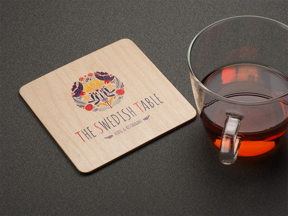 Logo trade promotional merchandise image of: Coaster 1857121