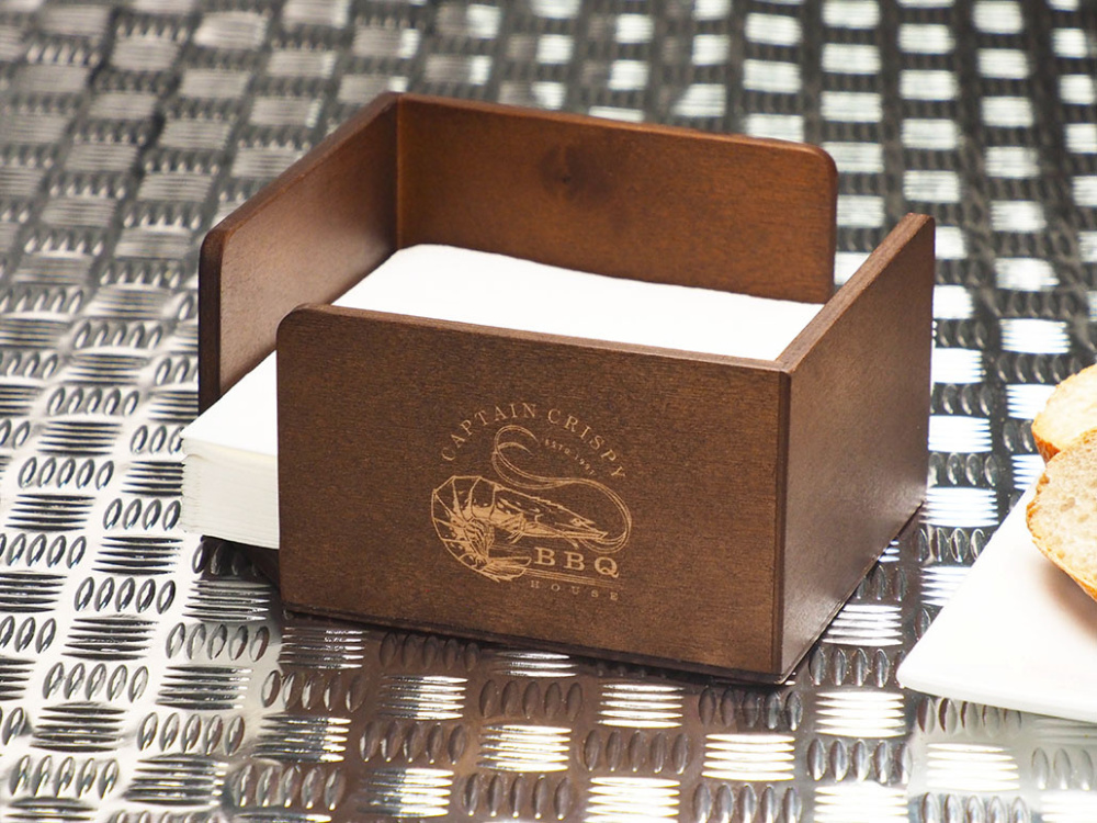 Logo trade promotional item photo of: Napkin box 1957121