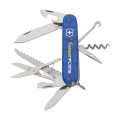 Victorinox Huntsman pocket knife, transparent blue