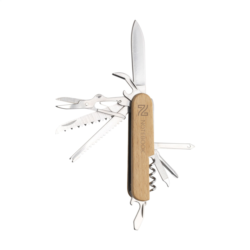 Logo trade promotional gifts image of: Beechwood Pocket knife