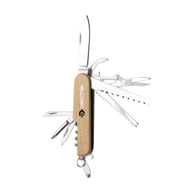 Logo trade promotional merchandise picture of: Beechwood Pocket knife