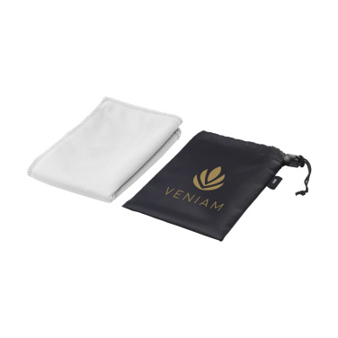 Logo trade corporate gift photo of: CoolDown RPET sports cooling towel