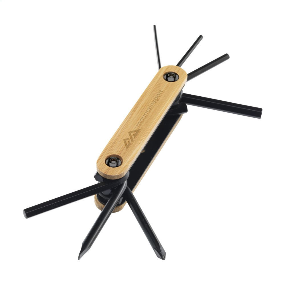 Logo trade promotional item photo of: Bamboo Black Tool multi tool