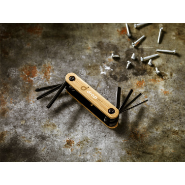 Logotrade promotional giveaway image of: Bamboo Black Tool multi tool