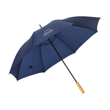 Logo trade business gifts image of: BlueStorm RCS RPET umbrella 30 inch